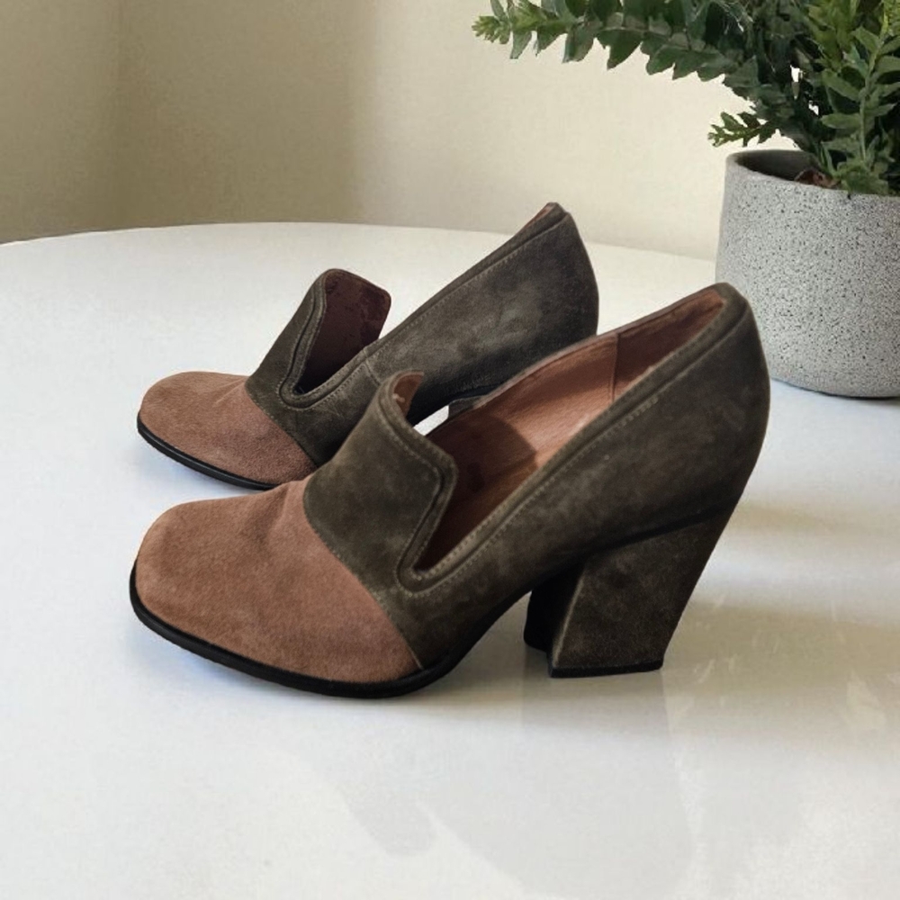 Jeffrey Campbell Brown and Tan Heels